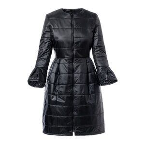 Wolf & Badger Concept a Trois Mid-Length Padded Jacket With Flared Sleeves XS